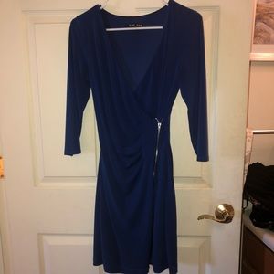 royal blue midi dress